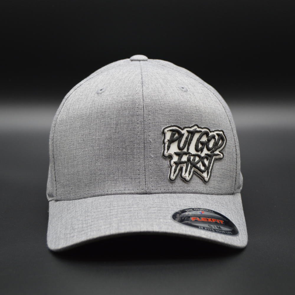 'PUT GOD FIRST' FLEXFIT®  HEATHERLIGHT™ CAP