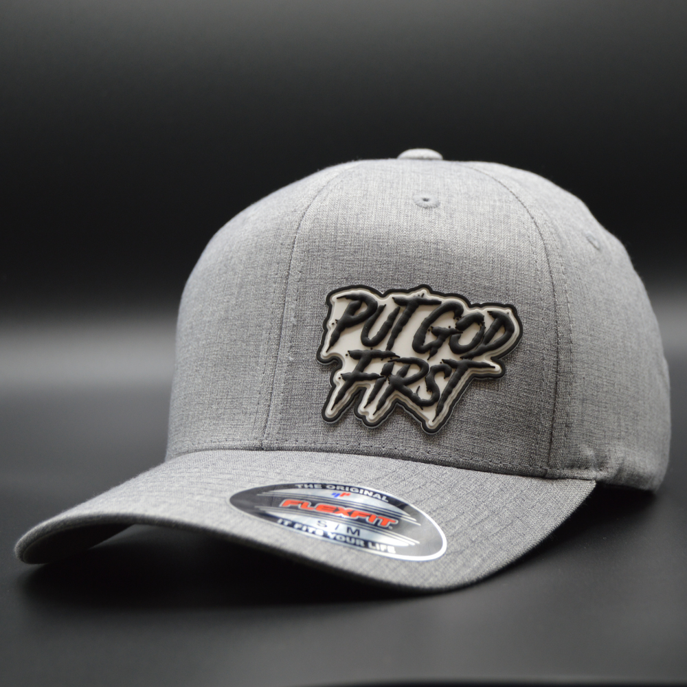 'PUT GOD FIRST' FLEXFIT®  HEATHERLIGHT™ CAP