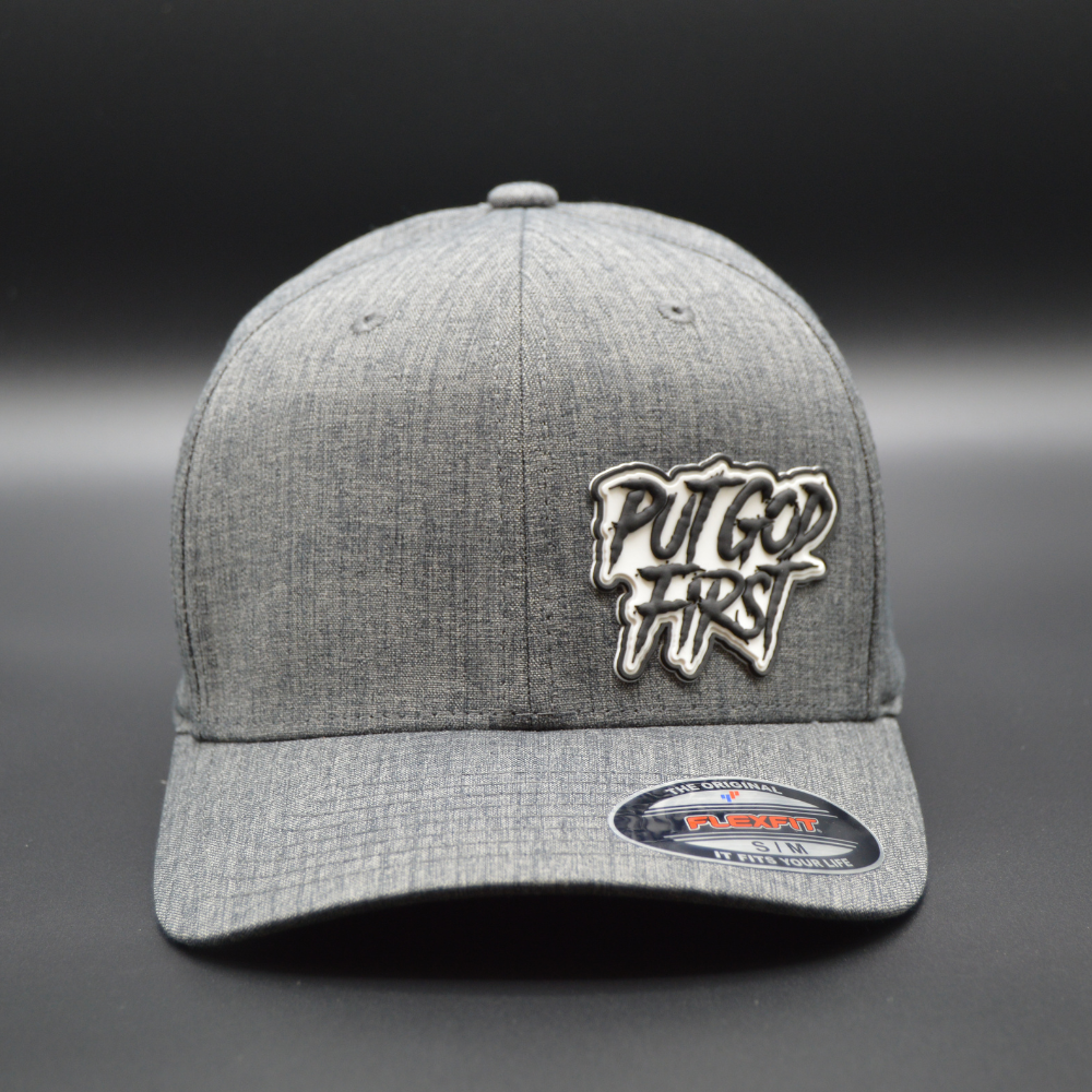 'PUT GOD FIRST' FLEXFIT®  HEATHERLIGHT™ CAP