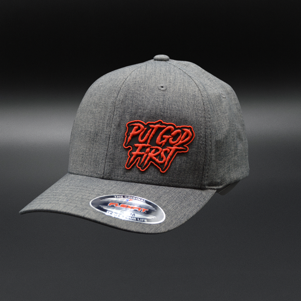 'PUT GOD FIRST' FLEXFIT®  HEATHERLIGHT™ CAP