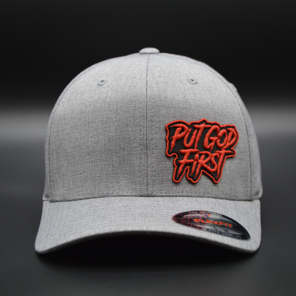 'PUT GOD FIRST' FLEXFIT®  HEATHERLIGHT™ CAP