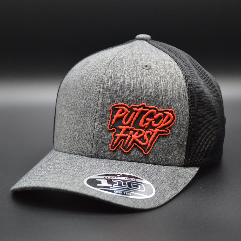 'PUT GOD FIRST' FLEXFIT 110® MESH CAP - 2-TONE