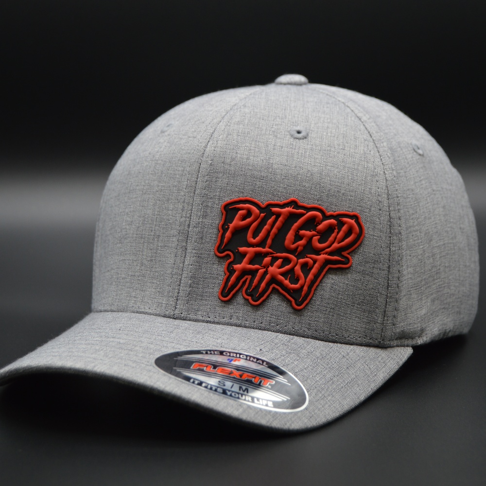 'PUT GOD FIRST' FLEXFIT®  HEATHERLIGHT™ CAP