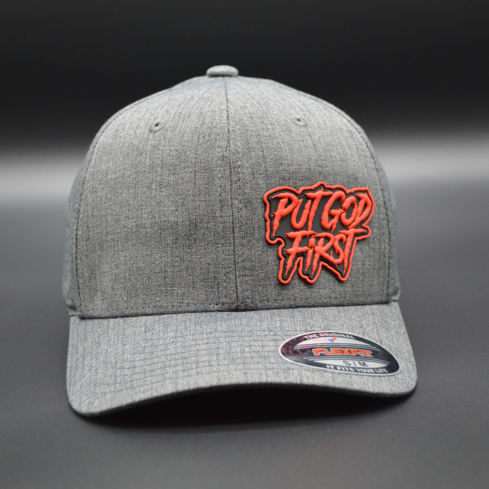'PUT GOD FIRST' FLEXFIT®  HEATHERLIGHT™ CAP