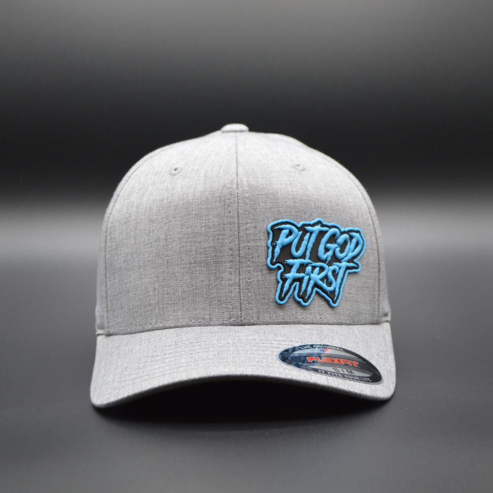 'PUT GOD FIRST' FLEXFIT®  HEATHERLIGHT™ CAP