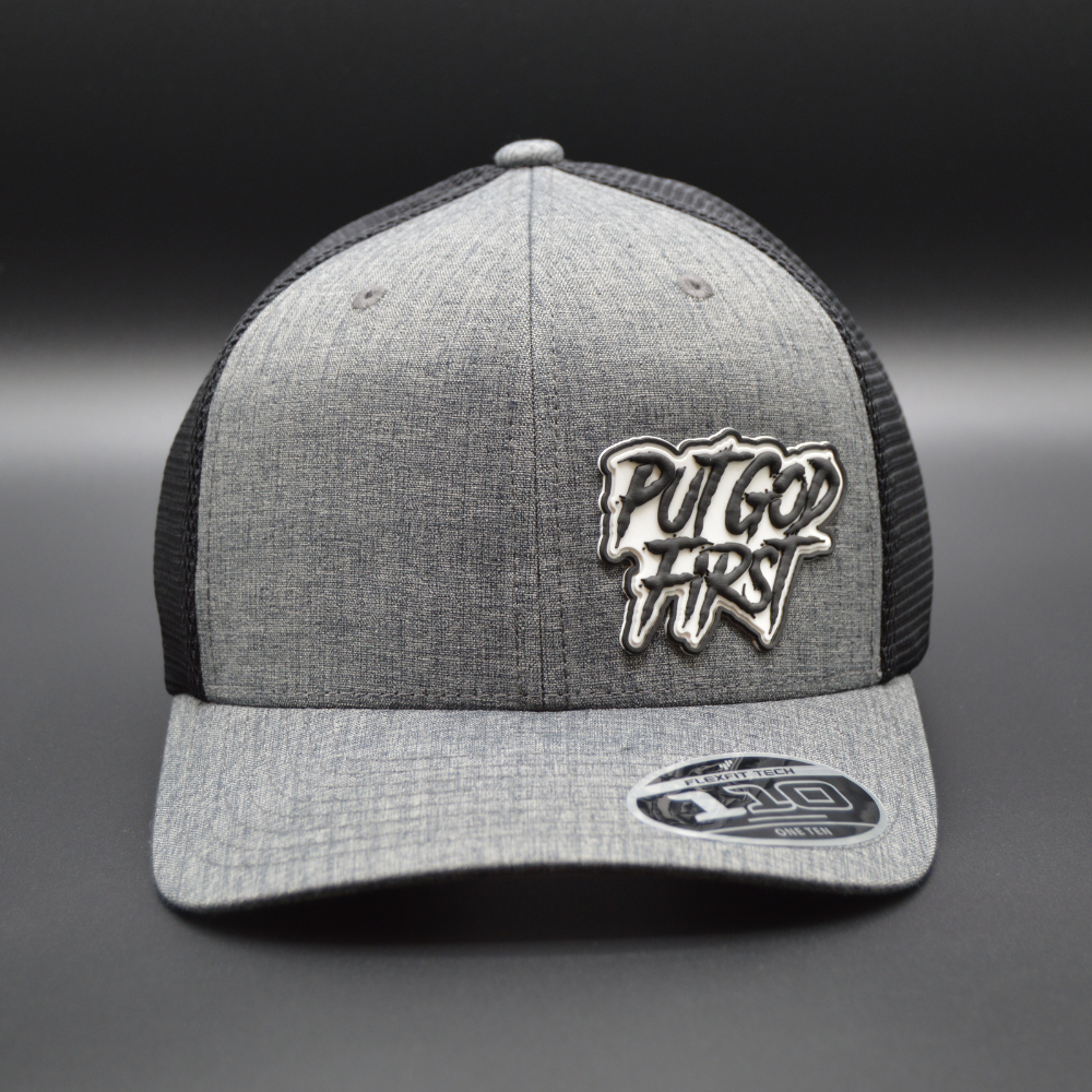 'PUT GOD FIRST' FLEXFIT 110® MESH CAP - 2-TONE