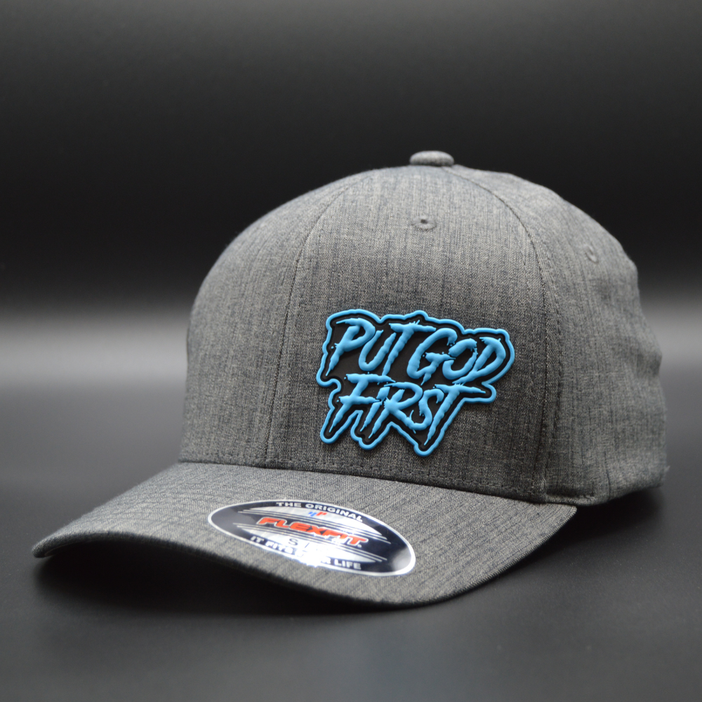 'PUT GOD FIRST' FLEXFIT®  HEATHERLIGHT™ CAP